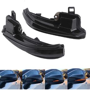 Sequential LED Side Mirror Turn Signal Light Dynamic Indicator Strip Blinker Compatible with Toyota Tacoma 2016-2021, RAV4 XA50 2019-2021, Highlander XU70 2020-2021 (Smoked Lens)