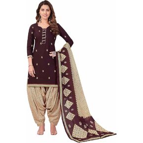 Miraan Cotton Printed Readymade Salwar Suit For Women