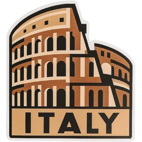 Italy Sticker - Italy Weatherproof Vinyl Decal - Italian Souvenir