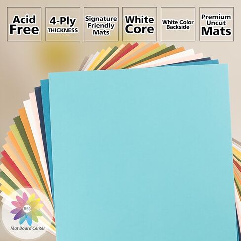 مركز لوحة السجادة، لوحات حصيرة غير مقطوعة مقاس 11 × 14، لوحات دعم للحرف اليدوية والصور والإطارات والمزيد (ألوان مختلطة، 20 حزمة) in Kuwait