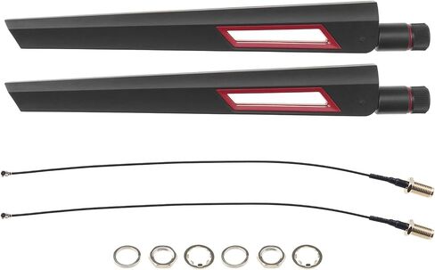 SING F LTD 2 Sets 8DBi Dual Band Antenna RP SMA Male Connector Antenna Omnidirectional Gain Antenna SMA Male Antenna Compatible with Intel 9260NGW 7265AC 9650AC BCM94360 in Saudi Arabia