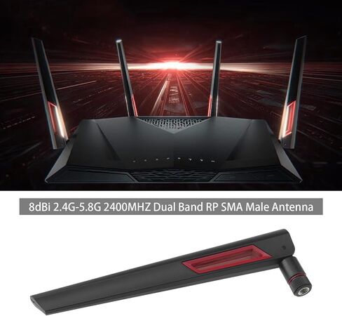 SING F LTD 2 Sets 8DBi Dual Band Antenna RP SMA Male Connector Antenna Omnidirectional Gain Antenna SMA Male Antenna Compatible with Intel 9260NGW 7265AC 9650AC BCM94360 in Saudi Arabia