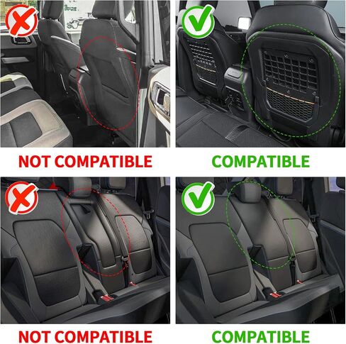Seat Covers Compatible with 2021 2023 2024 Ford Bronco Full Protector with Backrest and Armrest 2022 Bronco Accessories 4 Door (Red and Red) in Saudi Arabia
