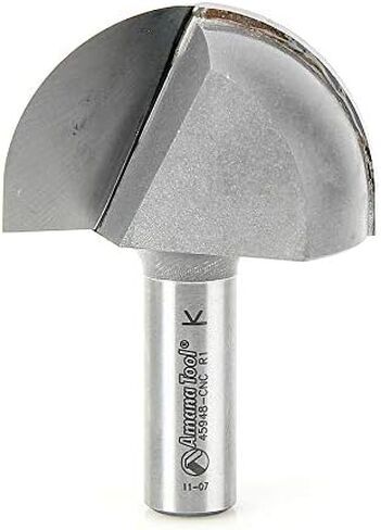 أداة Amana - 45948-CNC صندوق أساسي مائل من الكربيد 1 "نصف قطر × 2" قطر × 1-1/4 × 1/2 ش in Saudi Arabia