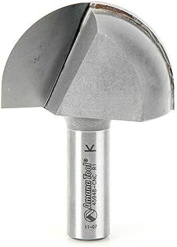 أداة Amana - 45948-CNC صندوق أساسي مائل من الكربيد 1 "نصف قطر × 2" قطر × 1-1/4 × 1/2 ش in Saudi Arabia