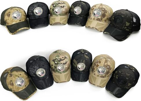 Mens Camo Mesh Baseball Hat American Flag USA Eagle Tactical Operator Patriotic Caps US Army Military OCP Ball Hats in Saudi Arabia