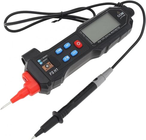 جهاز رقمي متعدد القلم نوع عدم الاتصال NCV AC/DC الجهد الكهربائي اختبار الفولتميتر أومتر مقاومة أوم، اختبار الصمام الثنائي، إنذار الاستمرارية، عداد خط مباشر/فارغ مع إضاءة خلفية LCD ومصباح يدوي in Saudi Arabia