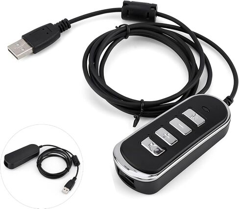 خط تحويل سماعة رأس Zopsc RJ9 إلى USB لسماعات رأس الكمبيوتر مع صندوق التحكم in Saudi Arabia