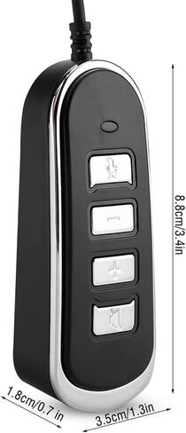 خط تحويل سماعة رأس Zopsc RJ9 إلى USB لسماعات رأس الكمبيوتر مع صندوق التحكم in Saudi Arabia