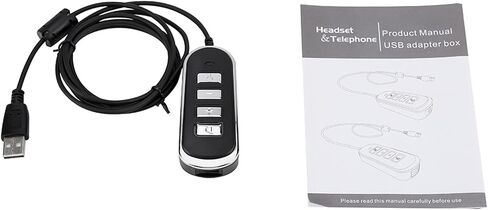 خط تحويل سماعة رأس Zopsc RJ9 إلى USB لسماعات رأس الكمبيوتر مع صندوق التحكم in Saudi Arabia