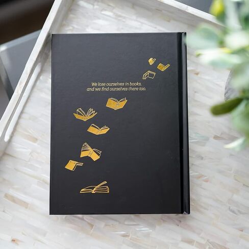 مجلة القراءة السوداء من LitJoy Crate | لاحظ الأفكار والأفكار والمشاعر حتى لا تنسى أبدًا تجربة القراءة الخاصة بك in Saudi Arabia