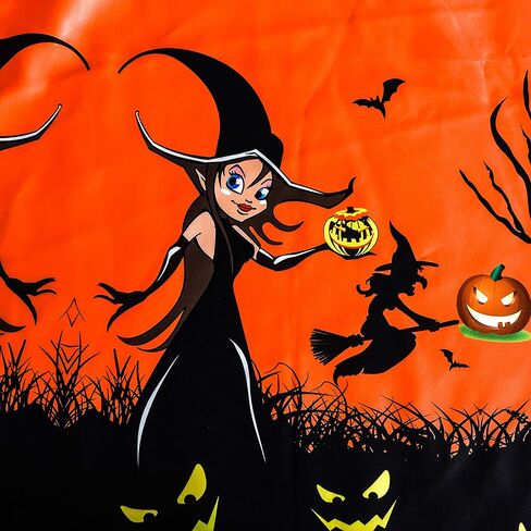 Sunny Fashion Girls Dress Halloween Party Witch Bat Pumpkin Halter Dress in Saudi Arabia