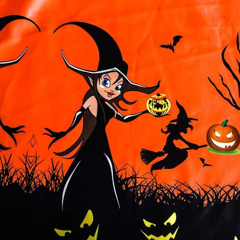 Sunny Fashion Girls Dress Halloween Party Witch Bat Pumpkin Halter Dress in Saudi Arabia