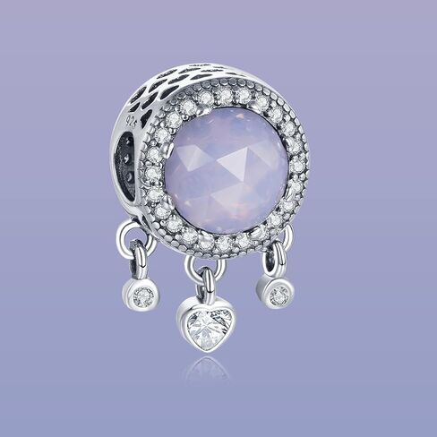 سحر جوهرة شهر يونيو من الفضة الإسترليني عيار 925 مقلدًا من حجر القمر للأساور in Kuwait