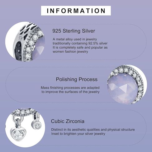 سحر جوهرة شهر يونيو من الفضة الإسترليني عيار 925 مقلدًا من حجر القمر للأساور in Kuwait