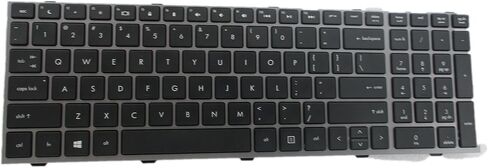 New Laptop Keyboard with Frame for HP ProBook 4540s 4540 4545s Series Compatible with Part Number 702237-001 683491-001 701485-001 Black US Layout in Saudi Arabia