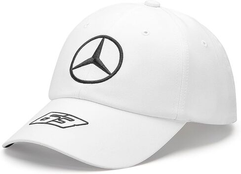 فريق مرسيدس AMG بتروناس للفورمولا 1 - قبعة سائق جورج راسل 2023 - بيضاء - للجنسين - الحجم: مقاس واحد in Saudi Arabia