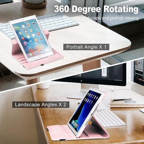 حافظة iPad مقاس 10.2 بوصة تناسب iPad الجيل التاسع 2021/ iPad الجيل الثامن 2020/ iPad الجيل السابع 2019-360 درجة غطاء حماية iPad 10.2 لجهاز iPad 10.2 مع تنبيه النوم (أسود) in Kuwait