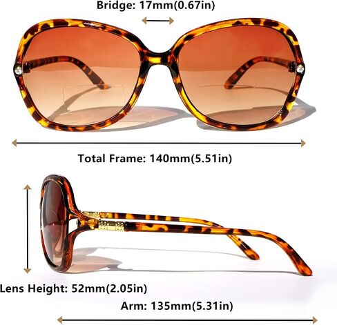Sehnsucht Bifocal Reading Sunglasses for Women Fashion Sun Readers UV Protection Shades Ladies Reading Glasses in Saudi Arabia