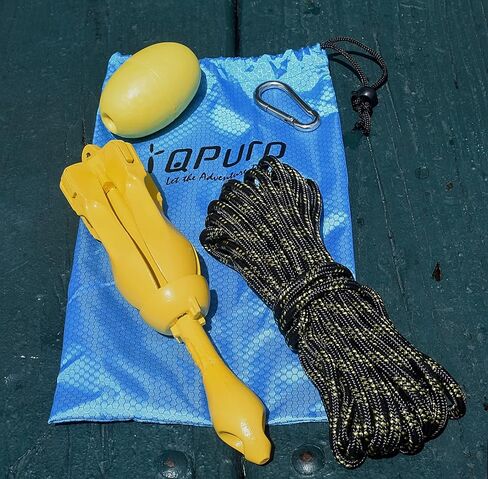 Marine Anchor Kit - 3.5 lb Grapnel Anchor, Kayak Anchor, Folding Anchor - Ideal for Kayak Fishing, Paddle Boards (SUP), PWC, Jet Ski's, Small Boats in Saudi Arabia