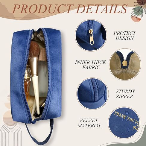 Buryeah Inspirational Cosmetic Bags Teacher Nurse Appreciation Gift Velvet Makeup Bag Organizer Purse Pouches Thank You Gift for Employee Pencil Case Travel Men Women(Awesome Sign) in Saudi Arabia