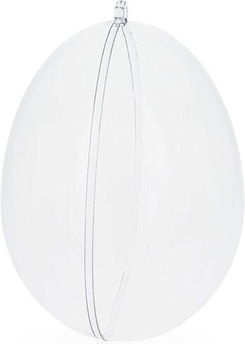 Set of 3 Clear Plastic Egg Ornaments 5.9 Inches (150 mm) in Saudi Arabia