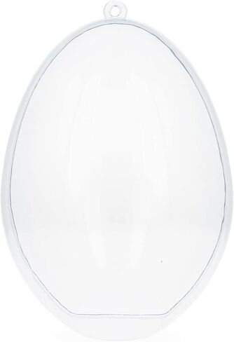 Set of 3 Clear Plastic Egg Ornaments 5.9 Inches (150 mm) in Saudi Arabia