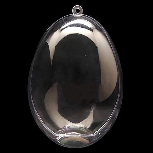 Set of 3 Clear Plastic Egg Ornaments 5.9 Inches (150 mm) in Saudi Arabia