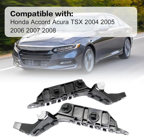 Front Right & Left Side Bumper Spacer Bracket Compatible with Acura TSX 2004 2005 2006 2007 2008 Replace 71198SEA003 71193SEA003 in Saudi Arabia