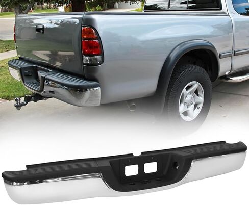 مصد خلفي من SUNHUA مجموعة كاملة مناسبة لـ 2000 2001 2002 2003 2004 2005 2006 Toyota Tundra، TO1103107، فولاذ كروم in Kuwait