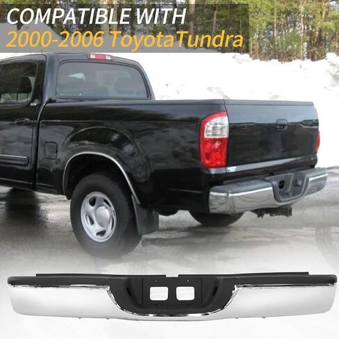 مصد خلفي من SUNHUA مجموعة كاملة مناسبة لـ 2000 2001 2002 2003 2004 2005 2006 Toyota Tundra، TO1103107، فولاذ كروم in Kuwait