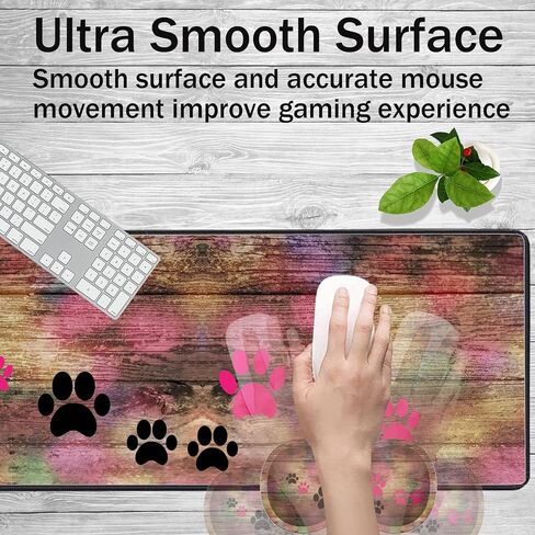Large Game Mouse Pad + Wrist Support Pad + Coffee Coaster, Sunflower Quote Live Love Laugh Foldable Table Mat with Stitched Edge, Non-Slip Set Pad Suitable for Office Work and Home in Saudi Arabia
