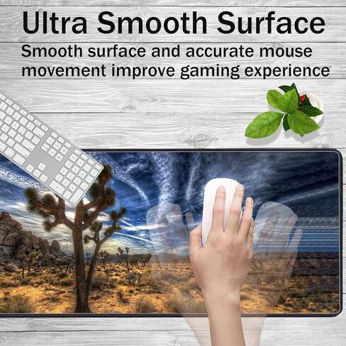 Large Game Mouse Pad + Wrist Support Pad + Coffee Coaster, Sunflower Quote Live Love Laugh Foldable Table Mat with Stitched Edge, Non-Slip Set Pad Suitable for Office Work and Home in Saudi Arabia