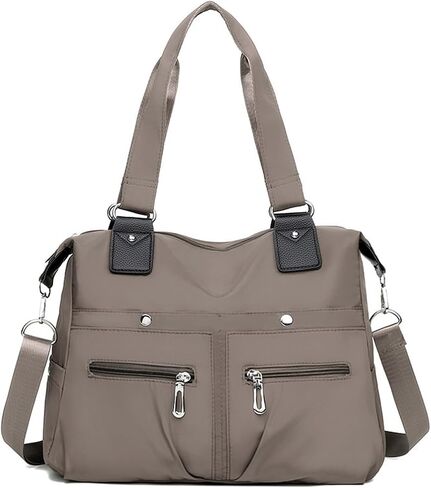 Tote Bag Crossbody Bags for Women Nylon Purses for Women Multiple Pockets Bag Handbags with Zipper Satchel Bags in Saudi Arabia