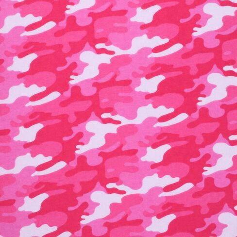 Mook Fabrics Flannel PRT Camo, Hot Pink Cut by The Yard in Saudi Arabia