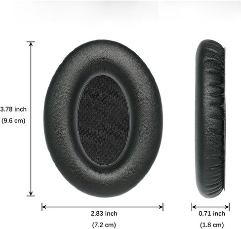 استبدال وسادة الأذن الفاخرة من OUWGA لسماعات Bose Triport 1 (TP-1)، Triport 1A (TP-1A)، سماعات الرأس حول الأذن 1 (AE1)، وسائد الأذن مع إسفنج صوتي، إسفنج ذو ذاكرة عالية بسمك متزايد - أسود in Saudi Arabia