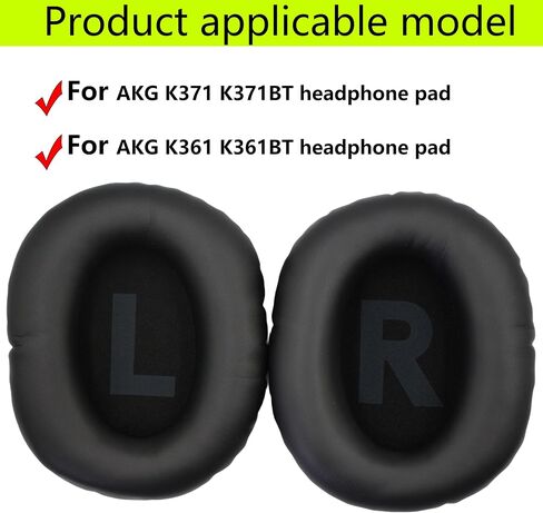 K371 Ear pad Replacement Ear pad, Soft Memory Foam Ear pad Compatible with AKG K361/K361BT/K371/K371BT Wireless Wired Headphones (Black/Woven mesh) in Saudi Arabia