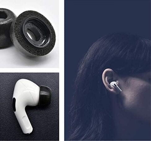 Zotech استبدال 4 أزواج من أطراف الأذن المصنوعة من إسفنج الذاكرة لأجهزة Apple Airpods Pro الجيل الأول والثاني (XS/S/M/L) in Saudi Arabia
