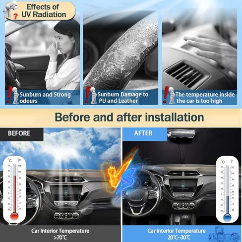 SHAOHAO for 2024 Lexus RX 350 Windshield Sun Shade 2023 2024 RX350 Car Window Shades, for 2023 2024 Lexus RX 350 350h 450h 500h Car Sun Shade Windshield 2024 RX350 Accessories Sun Blocker Protector in Kuwait