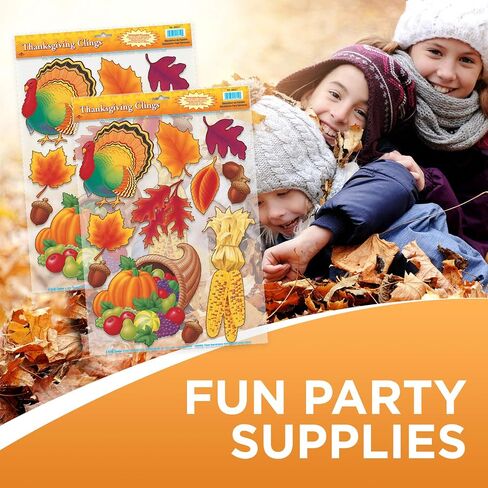 Thanksgiving Clings Party Accessory (1 count) (11/Sh) in Saudi Arabia