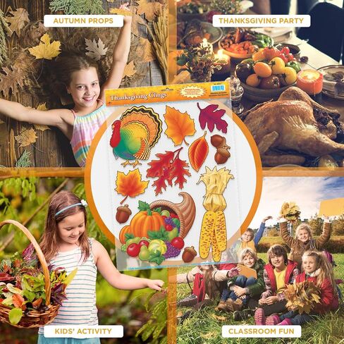 Thanksgiving Clings Party Accessory (1 count) (11/Sh) in Saudi Arabia
