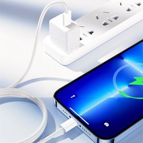 كابل شاحن USB C لهاتف iPhone 15، 15 Pro Max، 15 Plus، PD 60W سلك شحن سريع من النوع C، 6.6FT in Saudi Arabia