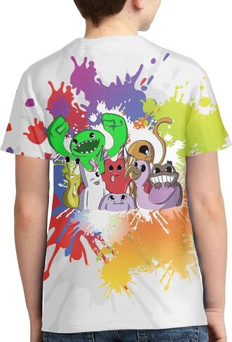 Garten Game T-Shirt Horror Cartoon Round Neck Shirt for Boys and Girls in Saudi Arabia