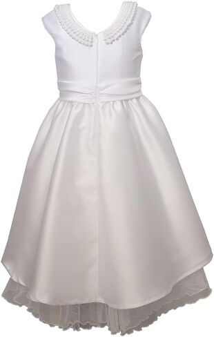 Bonnie Jean Girl's First Communion Dress with Pearl Trim in Saudi Arabia