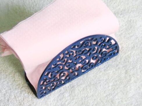 Napkin Holder Blue Anodized Aluminum Yair Emanuel Home Decor Kitchen Accessory in Saudi Arabia