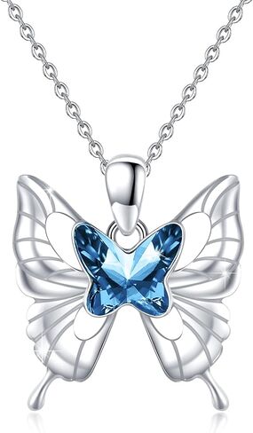 Dolphin/Turtle/Mermaid/Butterfly/Owl Necklace 925 Sterling Silver Hawaii Ocean Animal Pendant Necklace,Ocean Animal Jewelry Birthday Gifts for Women Girls in Saudi Arabia