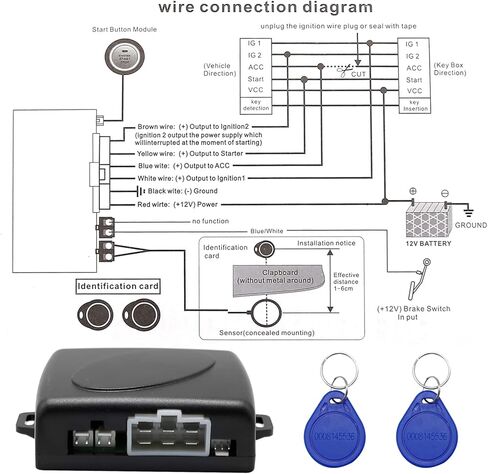 12 فولت مفتاح إشعال السيارة رفيد محرك بدء الضغط على زر دخول بدون مفتاح كاتب أطقم دفع بدء الإشعال عدة in Kuwait