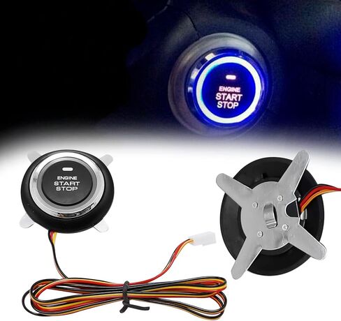 12 فولت مفتاح إشعال السيارة رفيد محرك بدء الضغط على زر دخول بدون مفتاح كاتب أطقم دفع بدء الإشعال عدة in Kuwait