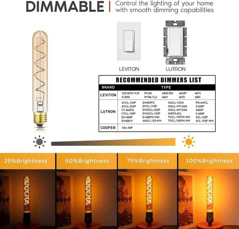 Vintage LED Spiral Filament Bulb T14, E26 LED Bulb 4W Equivalent E26 Bulb 40 Watt Warm White 2200K E26 Edison Bulb dimmable AC120V 400LM,Decorative Antique Filament Light Bulbs,Amber Glass,Pack of 4 in Saudi Arabia