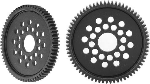 High Speed Spur Gear, Steel Metal Black Large Remote Car Spur Gear Pinion Conversion Kit for Tamiya TT‑02 68T Upgrades Parts Accessories Steel Gear in Saudi Arabia